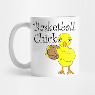 Basketball Chick Text Mug